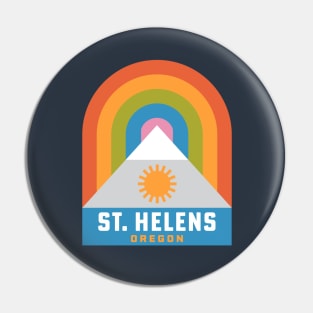 St. Helens Oregon Rainbow Camping HIking Pin