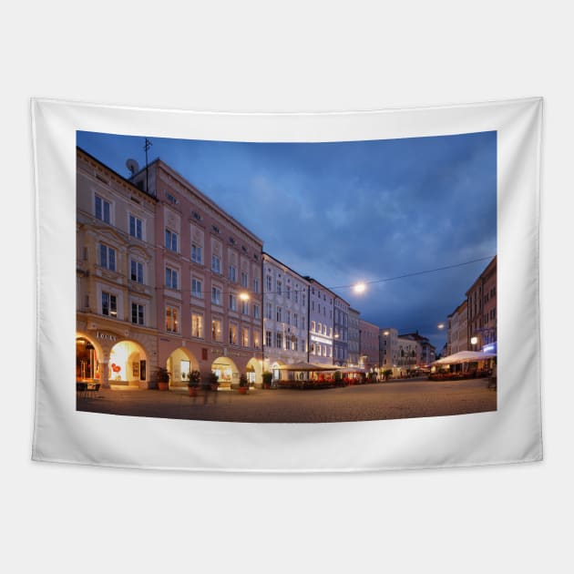 Max-Josefs-Platz, Rosenheim, Upper Bavaria, Bavaria, Germany, Europe Tapestry by Kruegerfoto