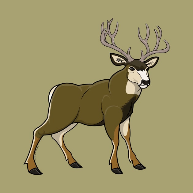 Mule Deer by Hell Creek Studios