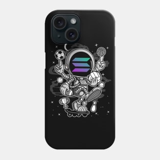 Astronaut Skate Solana SOL Coin To The Moon Crypto Token Cryptocurrency Blockchain Wallet Birthday Gift For Men Women Kids Phone Case