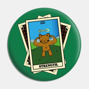 TAROT CARDS DECK | STRENGTH. | FORTUNE CAT Pin