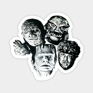 Frankenstein, Wolfman, The Mummy & Gill-Man Magnet