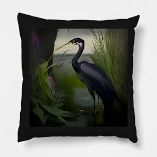 Tricolored Heron Pillow