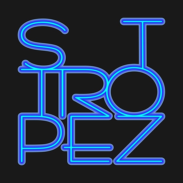 St. Tropez in blue neon. by robelf