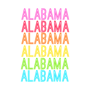 Alabama Repeat Souvenir Rainbow T-Shirt