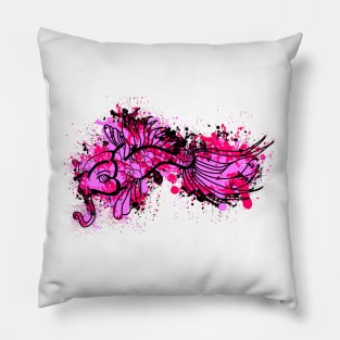 Pink Koi Splash Pillow