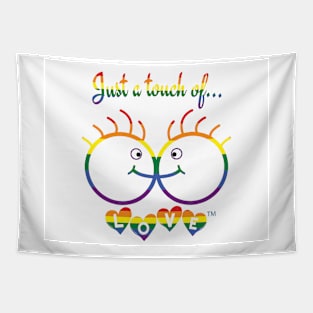 Just A Touch of LOVE - LGBTQIA+ Males - Horizontal - Front Tapestry