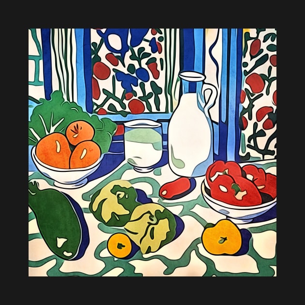 Fruit and vegetables-Matisse inspired by Zamart20