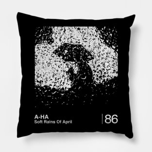 Soft Rains Of April / Minimalist Graphic Artwork Design Pillow