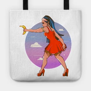 Banana gun comic Tote