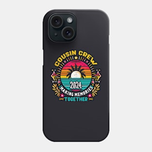 Cousin Crew 2024 Summer Vacation Beach Family Trips Matching Phone Case