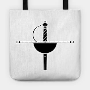 Black Cup Rapier Sword Garnish Tote