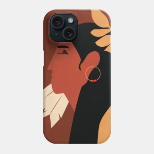 Boho Chic, Indian Woman Print, Fashion Print, Portrait Phone Case