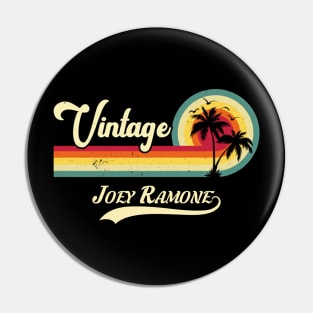 Summer vintage joey ramone Pin