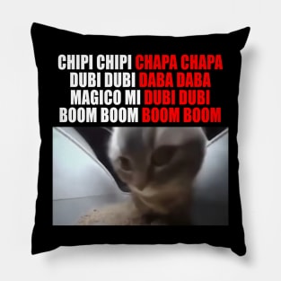 Chipi Chapa Cat Meme Pillow
