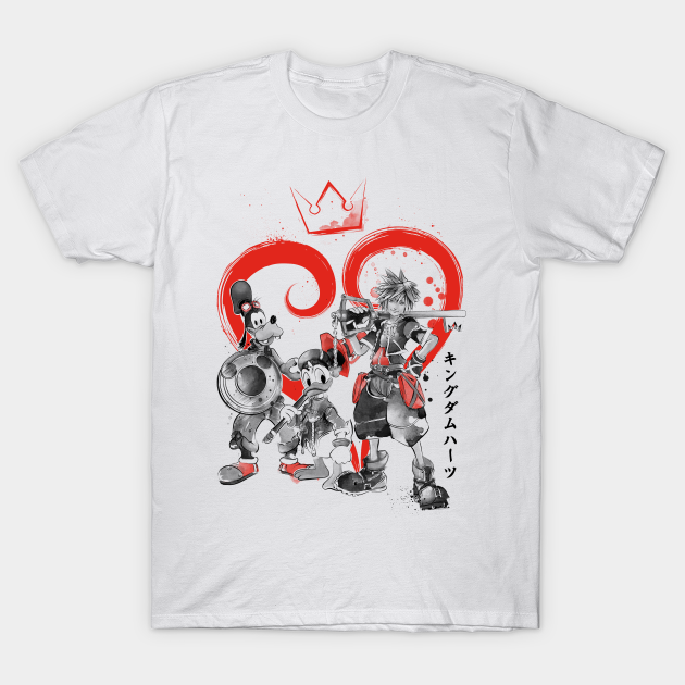 Kingdom Sumi-e - Kingdom Hearts - T-Shirt