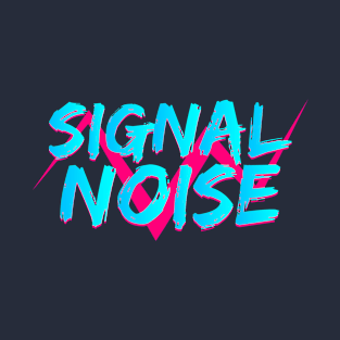 Signal Noise retro text T-Shirt