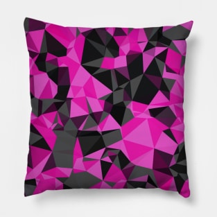 Pink and Black Geo Print Pillow