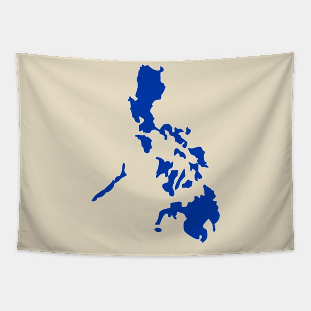 Simple Philippines map Tapestry by CatheBelan