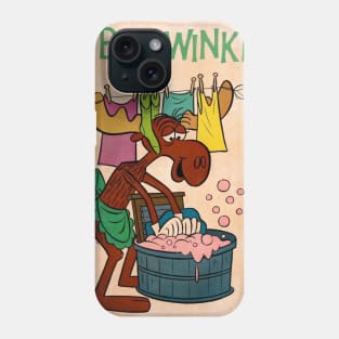 Bullwinkle Comic Book "Laundry Day" Phone Case