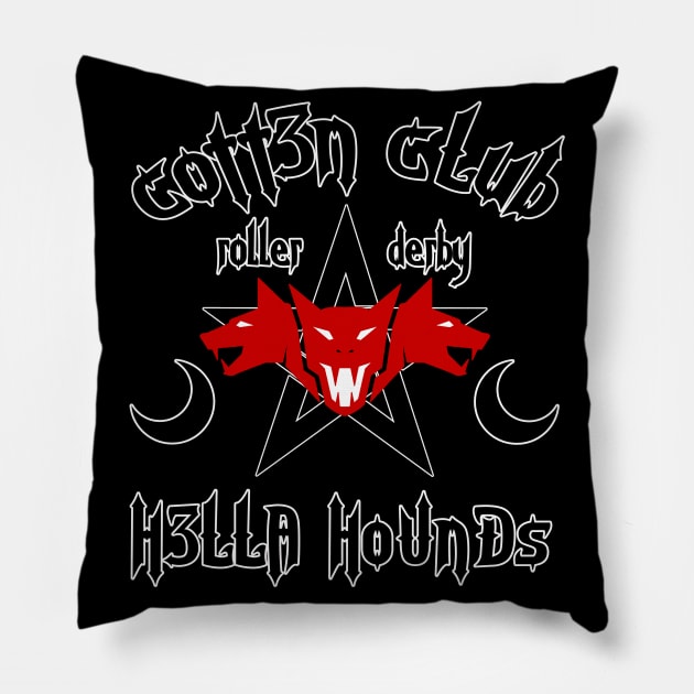 Hella Hounds Pillow by cott3n