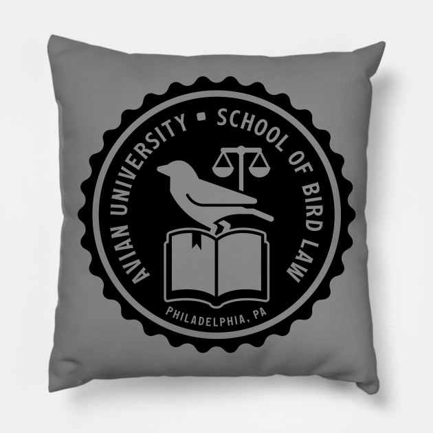 Bird Law Pillow by Pufahl