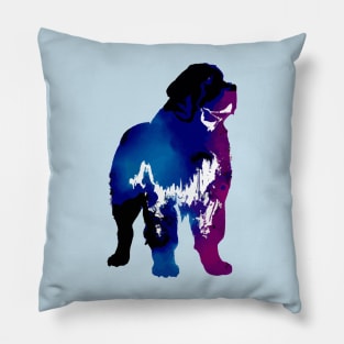 Neapolitan Mastiff Minimal Outline Graphic Pillow