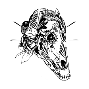 Sugar horse skull T-Shirt