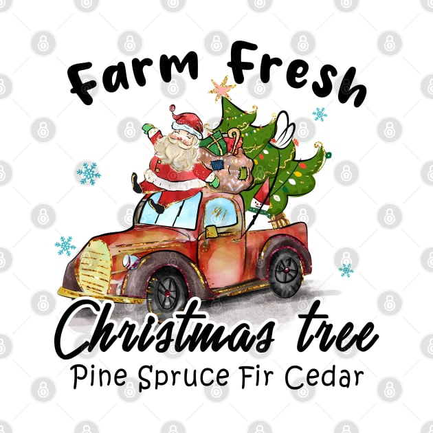 farm fresh christmas tree camping travel by Mitsue Kersting