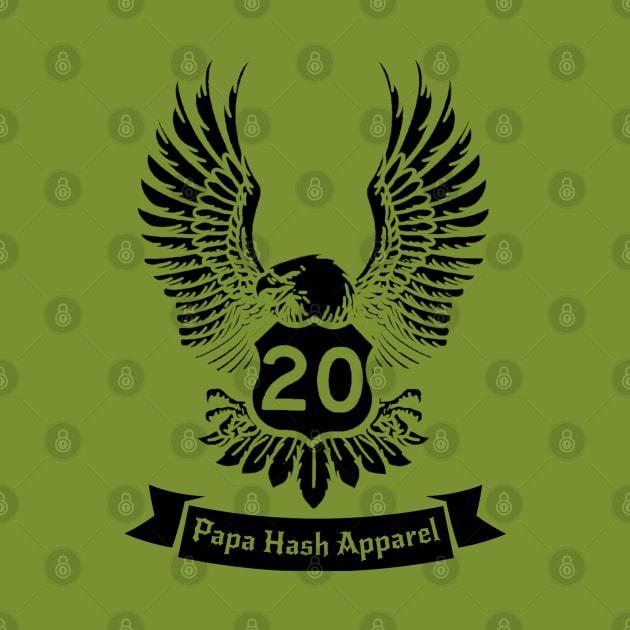 Papa Hash Apparel: 20 Eagle by Papa Hash's House of Art