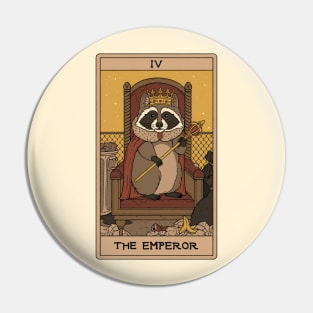 The Emperor - Raccoons Tarot Pin