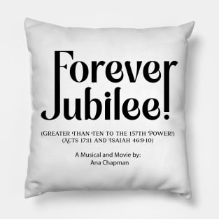 Forever Jubilee Black Pillow