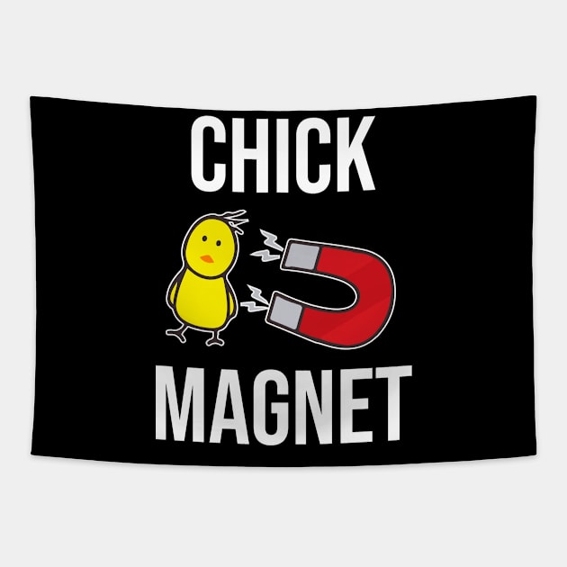 Chick Magnet Tapestry by sandyrm