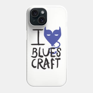I Love BluesCraft (dark on light) Phone Case