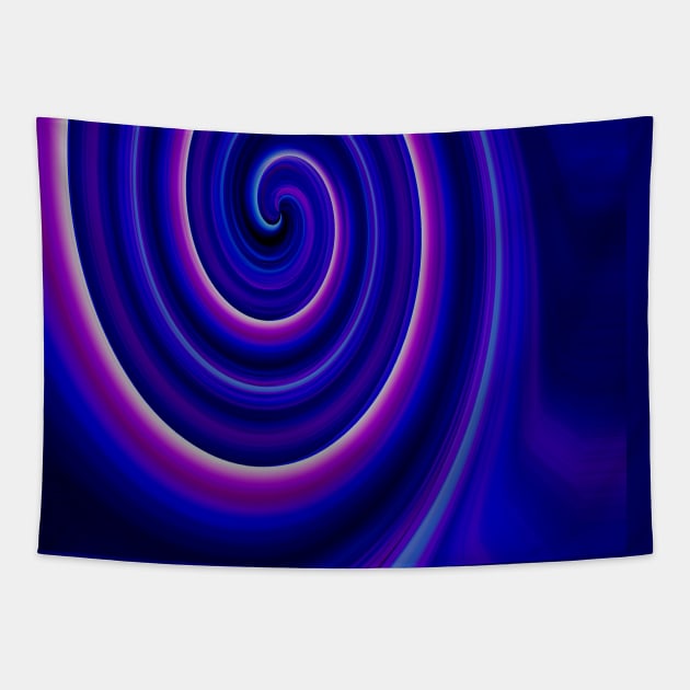 Big spiral in luminescent color Tapestry by Uniquepixx