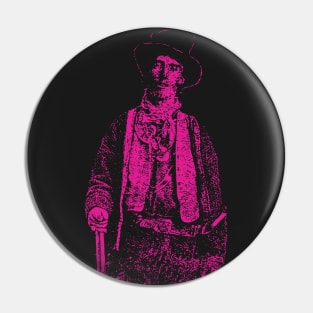 Billy the Kid Grunge Pop Distressed Style Billy the Kid Western Outlaw Myogi Purple Version Pin