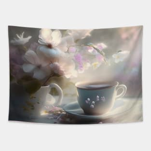 Summer morning cup of coffee (or tea) Tapestry