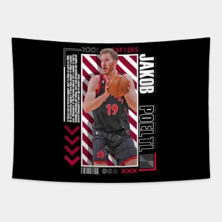 Jakob Poeltl Paper Poster Version 10 Tapestry