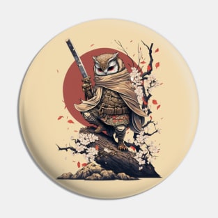 Owl Ninja Warrior Japanese Anime Pin