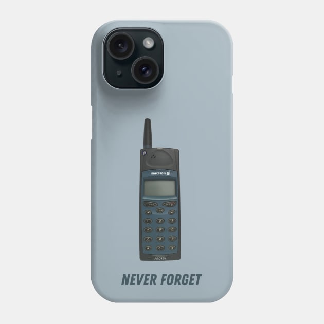 Never Forget Old Mobile Phones Phone Case by codeclothes