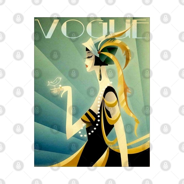 Vogue Beautiful Woman Print by posterbobs