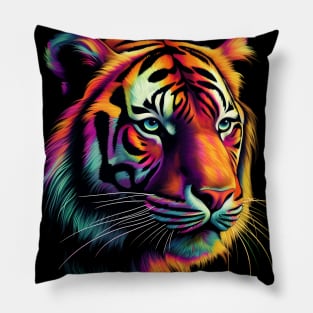 Neon Tiger Pillow