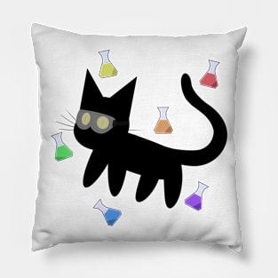 Scientist Cat Pillow