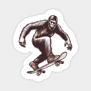 Monkey Skater Magnet