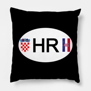 Croatia car country code Pillow