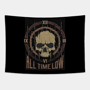 All Time Low Vintage Skull Tapestry