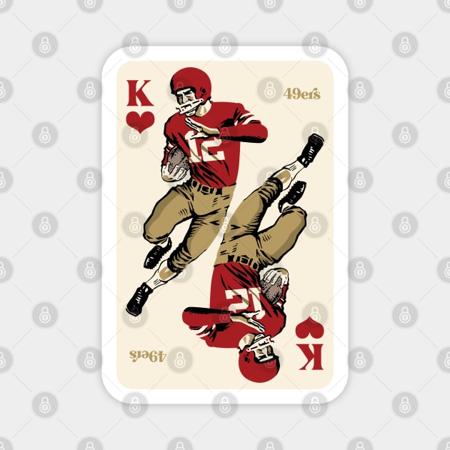 San Francisco 49ers King of Hearts Magnet by Rad Love