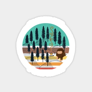 Pro-Solitude | Funny Anti-Social Sasquatch Magnet