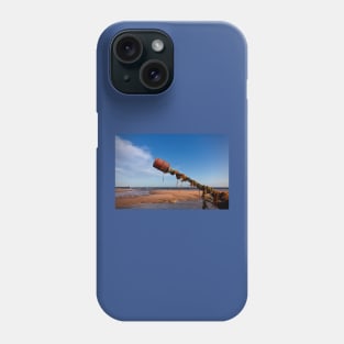 Broken groyne on Blyth beach Phone Case