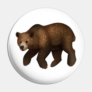 Cozy Grizzly Bear Pin